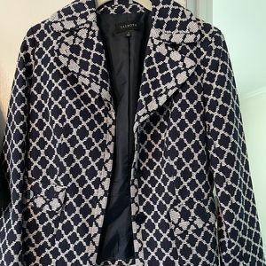 Talbot Classic Navy print jacket. Size 2. Like new.